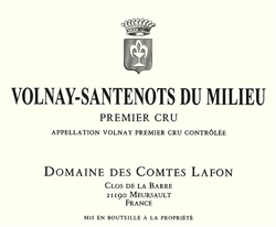 2018 Volnay 1er Cru, Santenots du Milieu, Domaine des Comtes Lafon